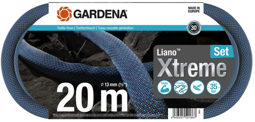 Gardena  Textile Hose Liano™ Xtreme 13 mm 1-2 inch 20 m Set 18470-20