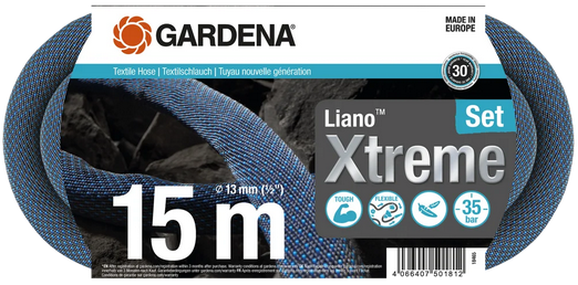 Gardena  Textile Hose Liano™ Xtreme 13 mm 1-2 inch 15 m Set 18465-20