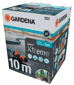 Gardena Textile Hose Liano™ Xtreme 13 mm 1-2 inch 10 m Set with Tap Connector for Indoor Taps 18490-20