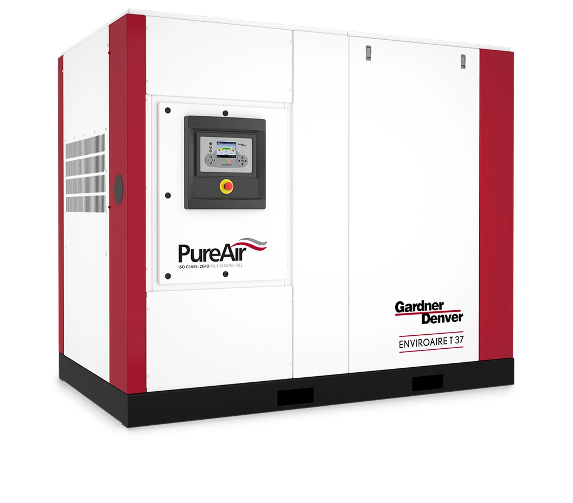 Gardner Denver T55 EnviroAire T & TVS Series Oil-Free Screw Compressor 37-74kW (50-100hp)