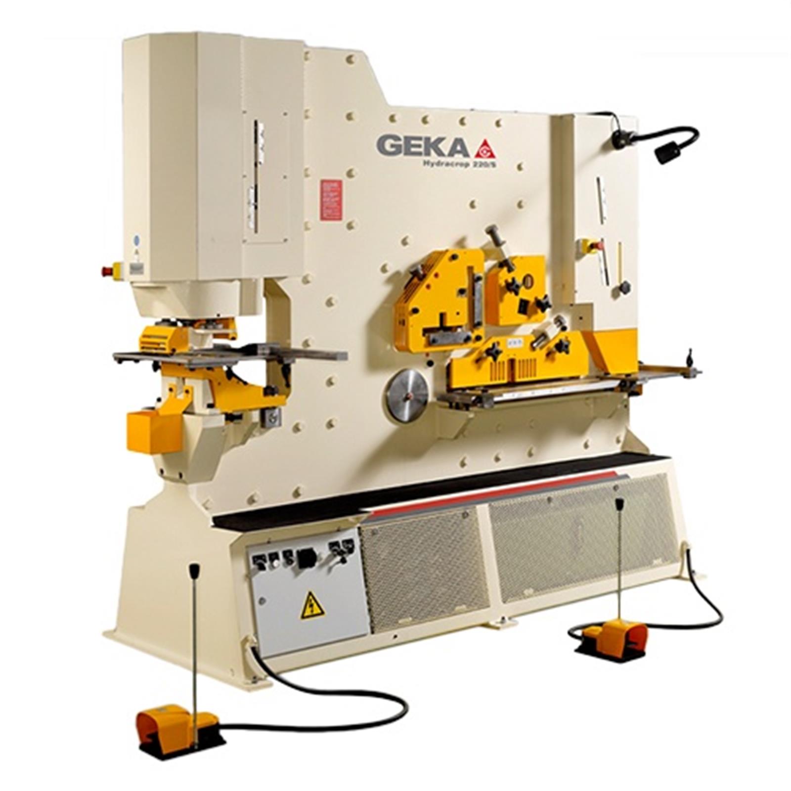 Geka Hydracrop 220, Universal Ironworker with 2 Cylinders and 5 Workstations