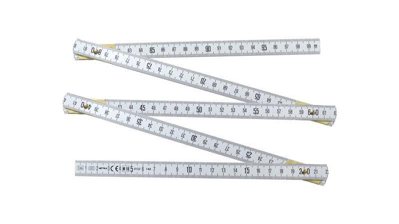 Jouanel MA1 Folding Rule Inscribed Aluminium 1 m