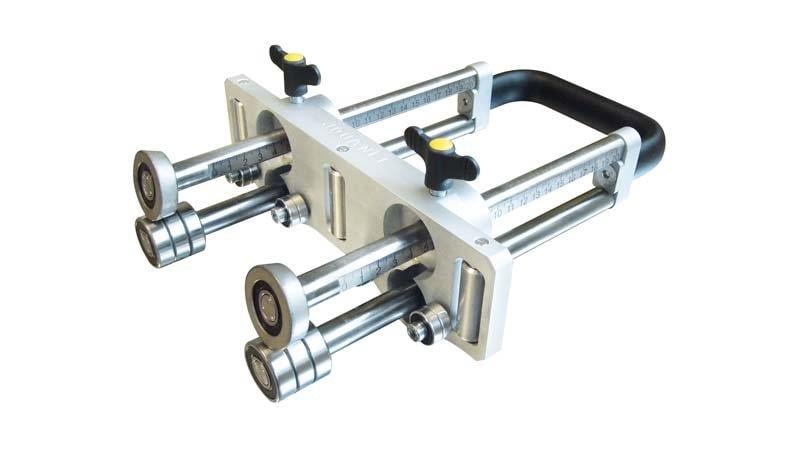 Jouanel PLIMDC3-350 Hand Folding Machine - Double Head 3 Guide Rolls - 350 mm