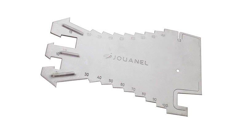Jouanel TRAC Scriber Marking Tool In Stainless Steel - Grad. Every 5mm - Gauge For Standing Seam Trays
