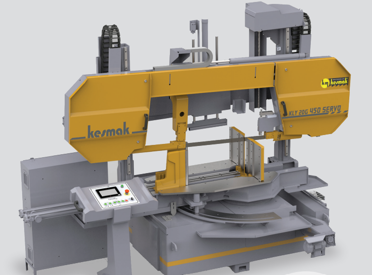 Kesmak KLY-2DG 450 x 900 Servo Linear Semi-Automatic Double Miter Cutting - Servo Landing