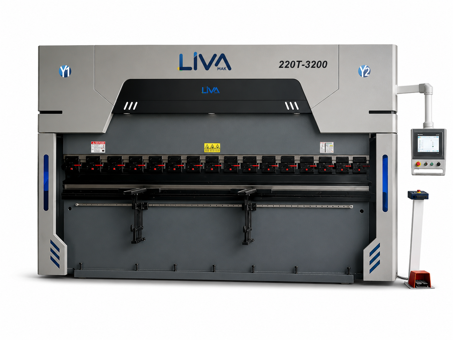 LIVA OEM-CN 220 Ton – 3200 mm CNC Electro-Hydraulic Hybrid Press Brake 
