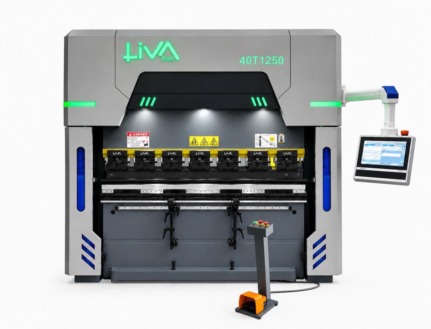 Liva Oem-Cn 40 Ton – 1250 mm CNC Servo-Hydraulic Press Brake