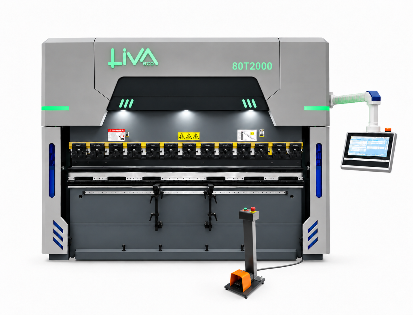 Liva Oem-Cn 80 Ton – 2050 mm mm CNC Electro-Hydraulic Hybrid Press Brake