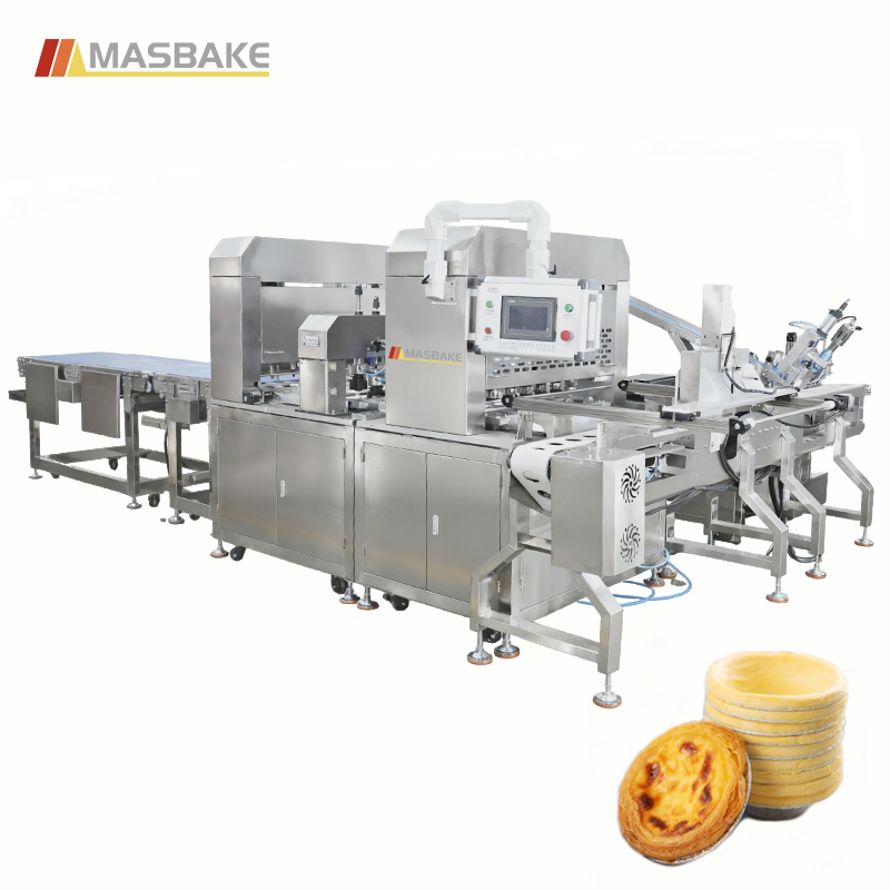 MASBAKE MS-110 Industrial Hand-Imitating Egg Tart Shell Forming Machine (Six-Channel)