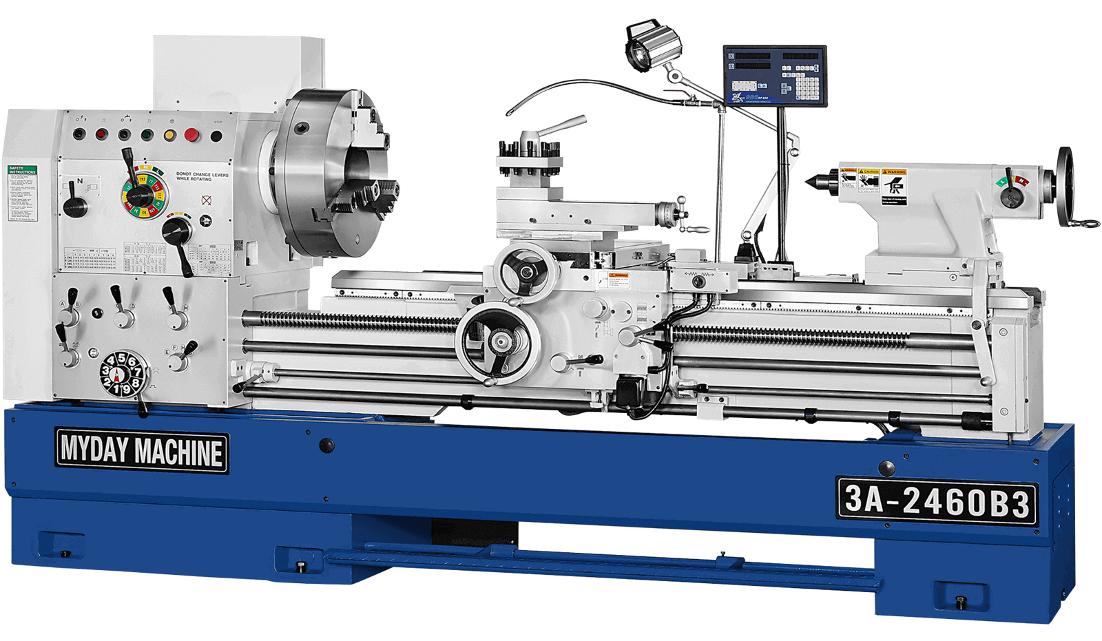 Myday MPA600 Heavy Duty Precision Lathe (16” Bed)