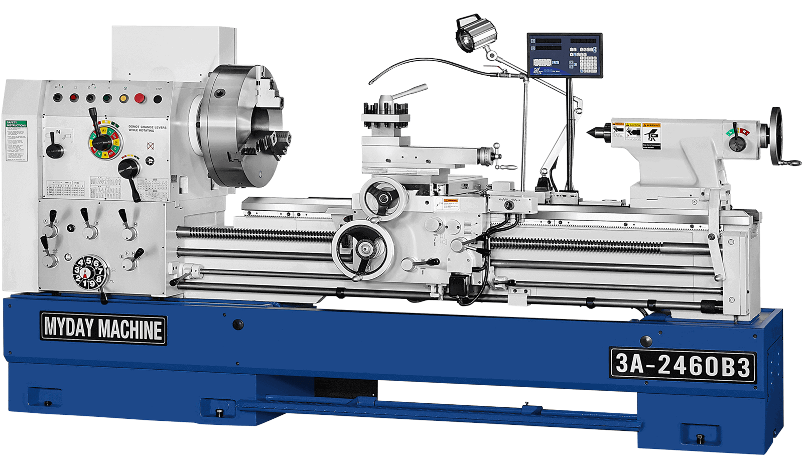 Myday MPA600 Heavy Duty Precision Lathe (16” Bed)