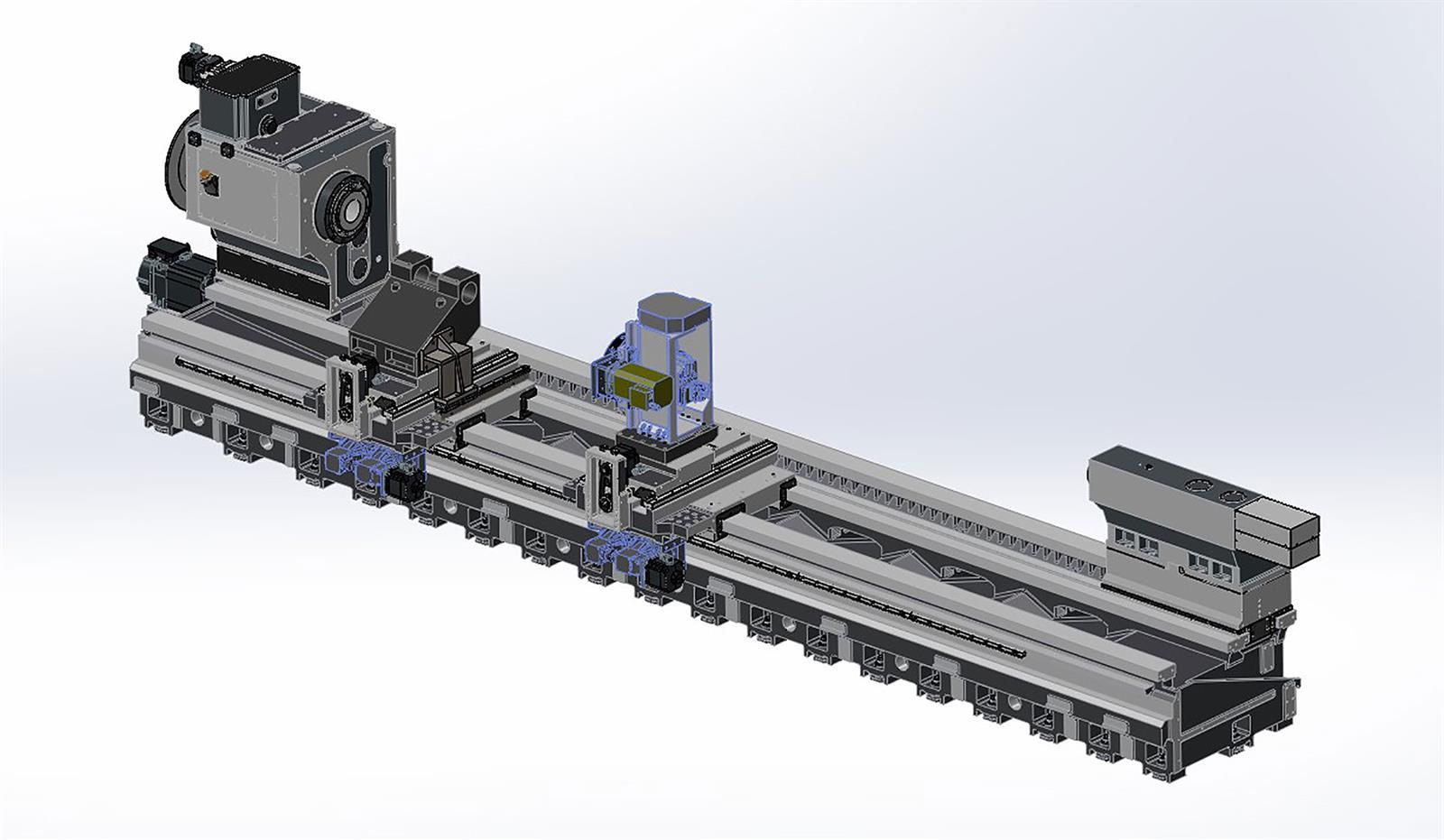 Myday SGE1500S CNC Four Guideway Lathe (53”Bed)