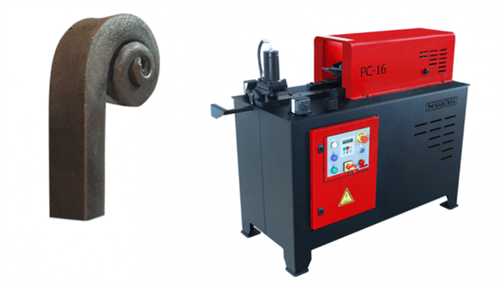 Nargesa End Hot Wrought Iron Machine PC16