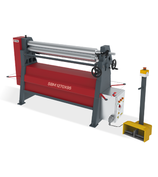 Ostas SBM/SB 1070x95 Asymmetrical Buarya 3 Rolls Plate Bending Machine