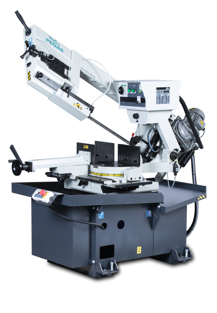 Pegas-Gonda 300x320 GH-LR Gravitational Band Saw Machine