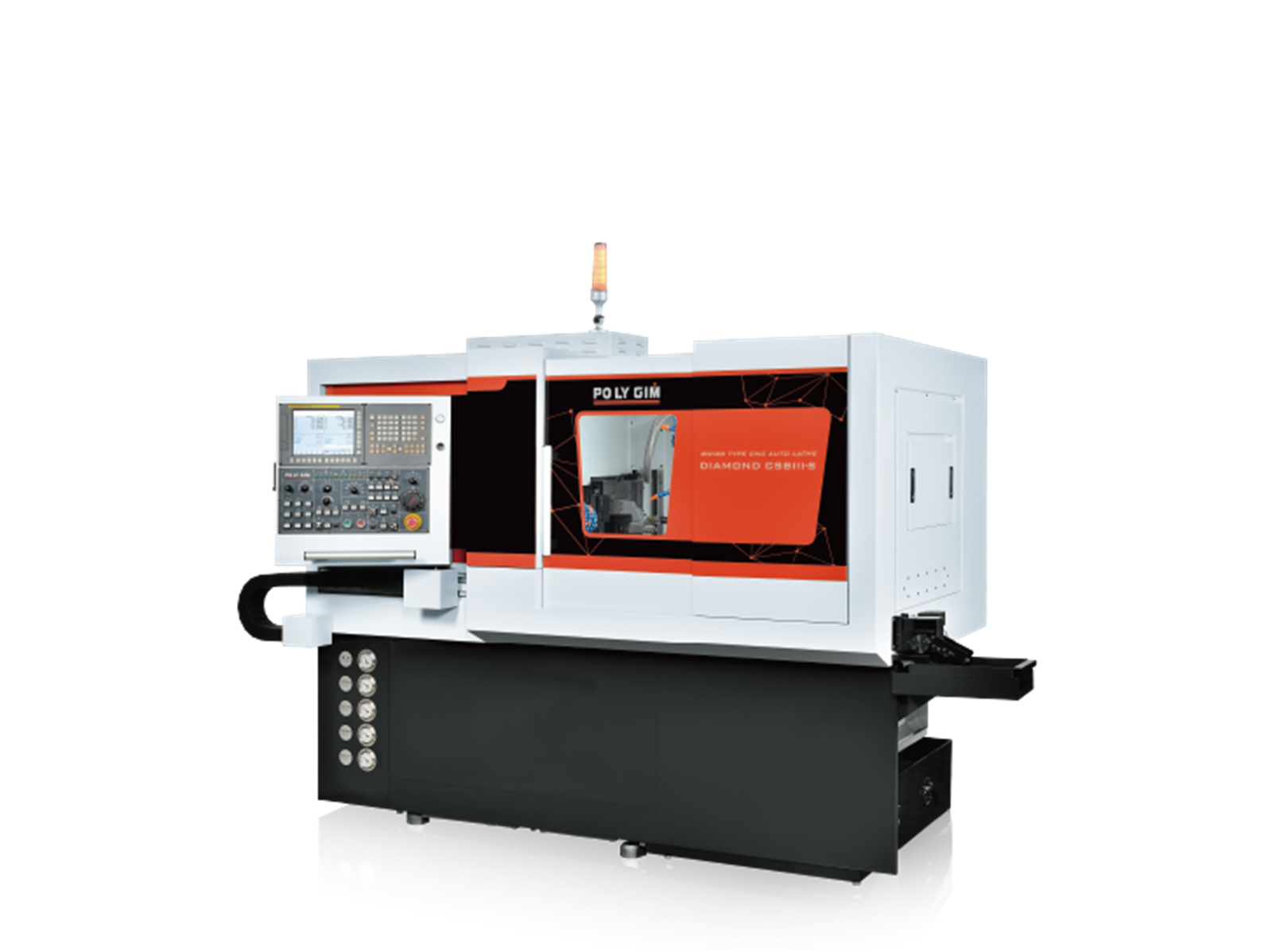 Polygim DIAMOND 12 CSB III-S Swiss Type CNC Lathe