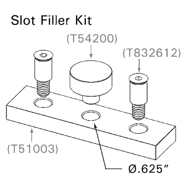 Stronghand Slot Filler Kit, For MAX Slotted Tables