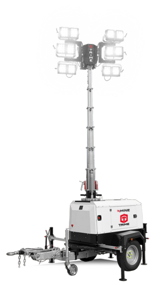 Trime X-Mine 1800 6x300W Fully 48W Led - 8.5M Lighting Tower
