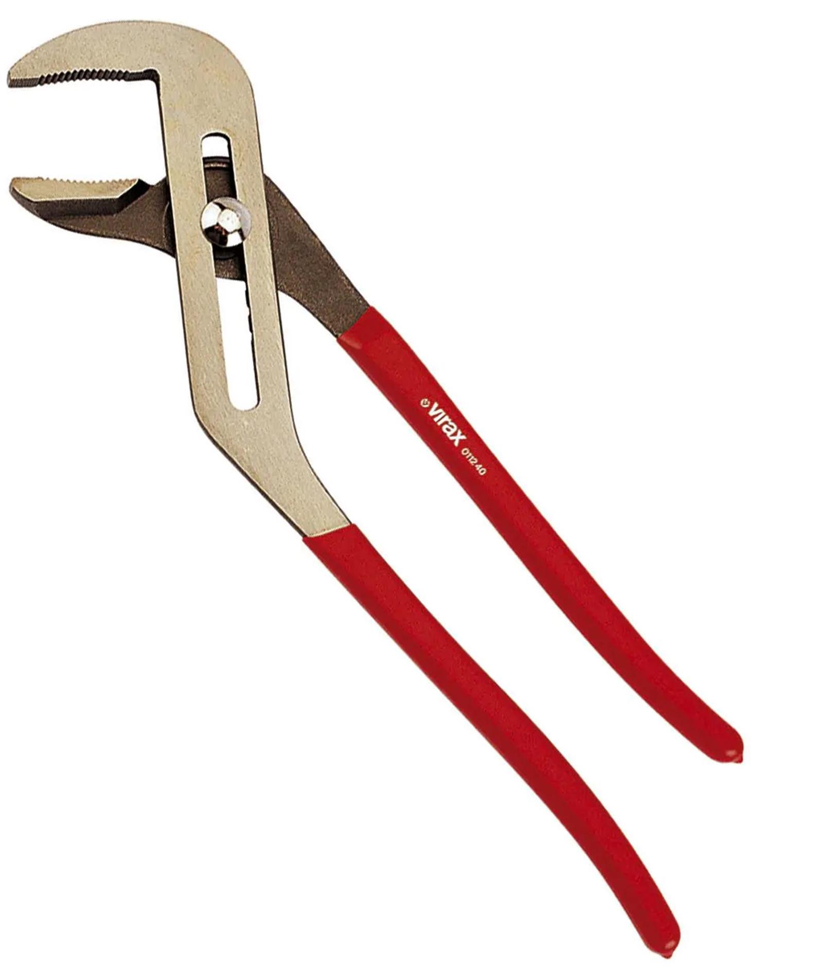 Virax 0112 Tightening Insulated Slip-Joint Pliers - Straight Jaws