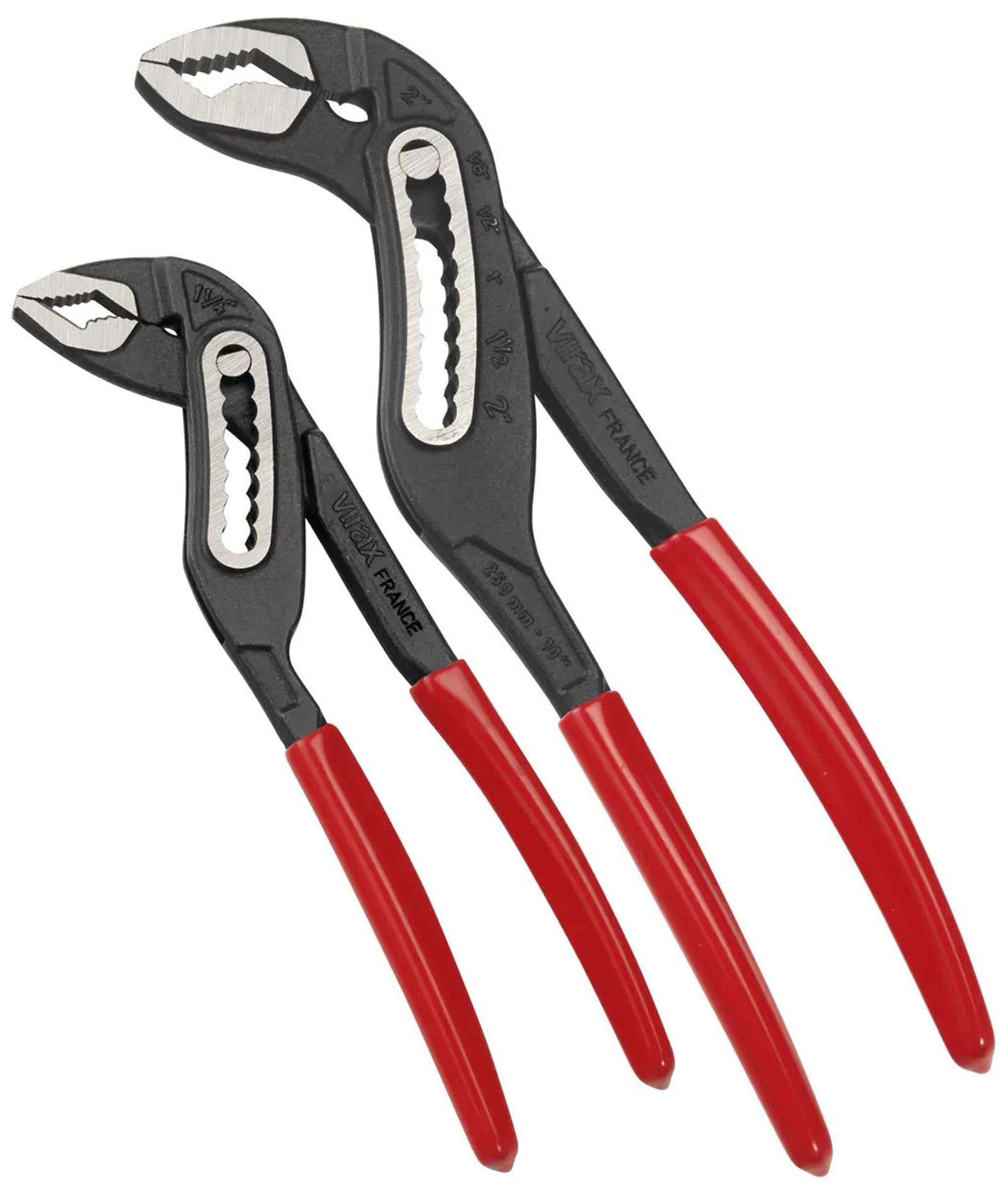 Virax 0182 Tightening Extra-Wide Opening Multigrip Pliers