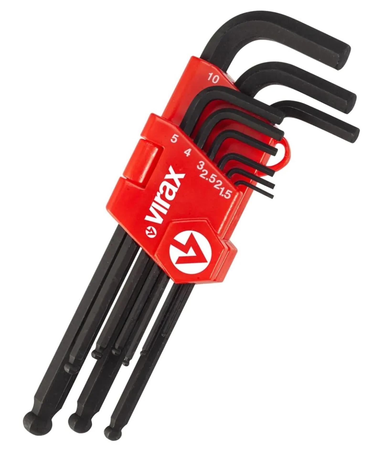 Virax 3114 Tightening  Set of 9 hexagonal keys