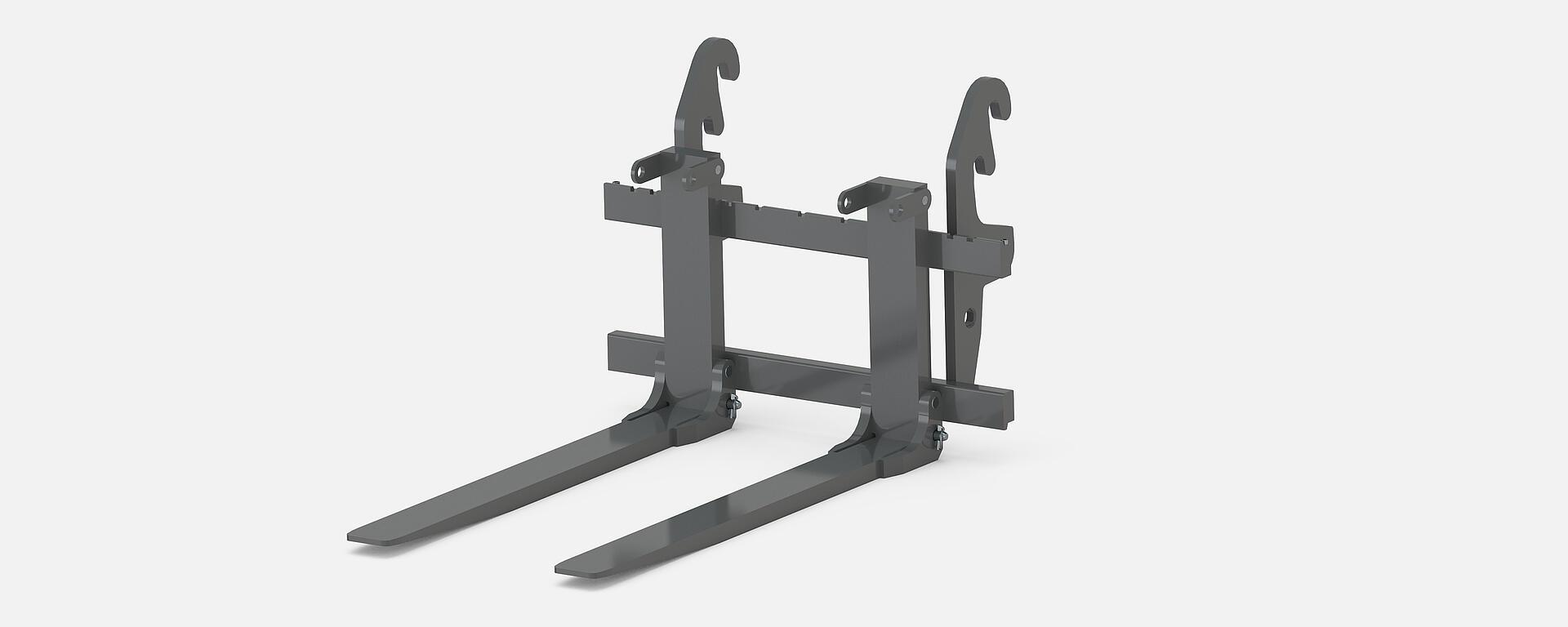 Wacker Neuson Fold-Down Pallet Fork Telehandler Attachments