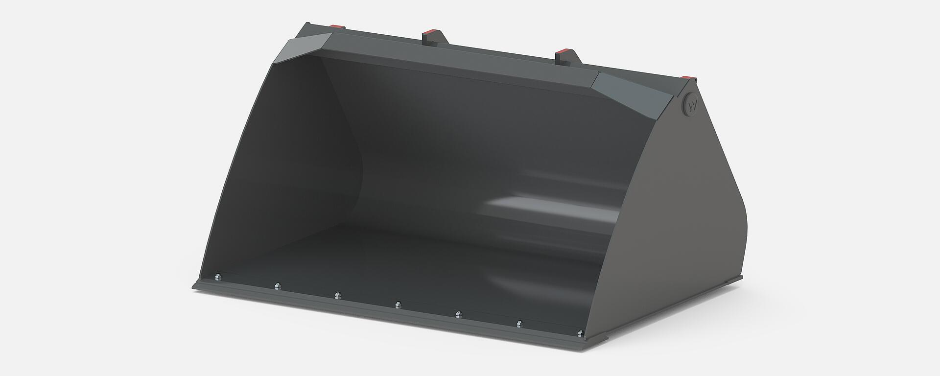 Wacker Neuson Round, Lightweight Bucket With Interchangeable Blade Telehandler Attachments