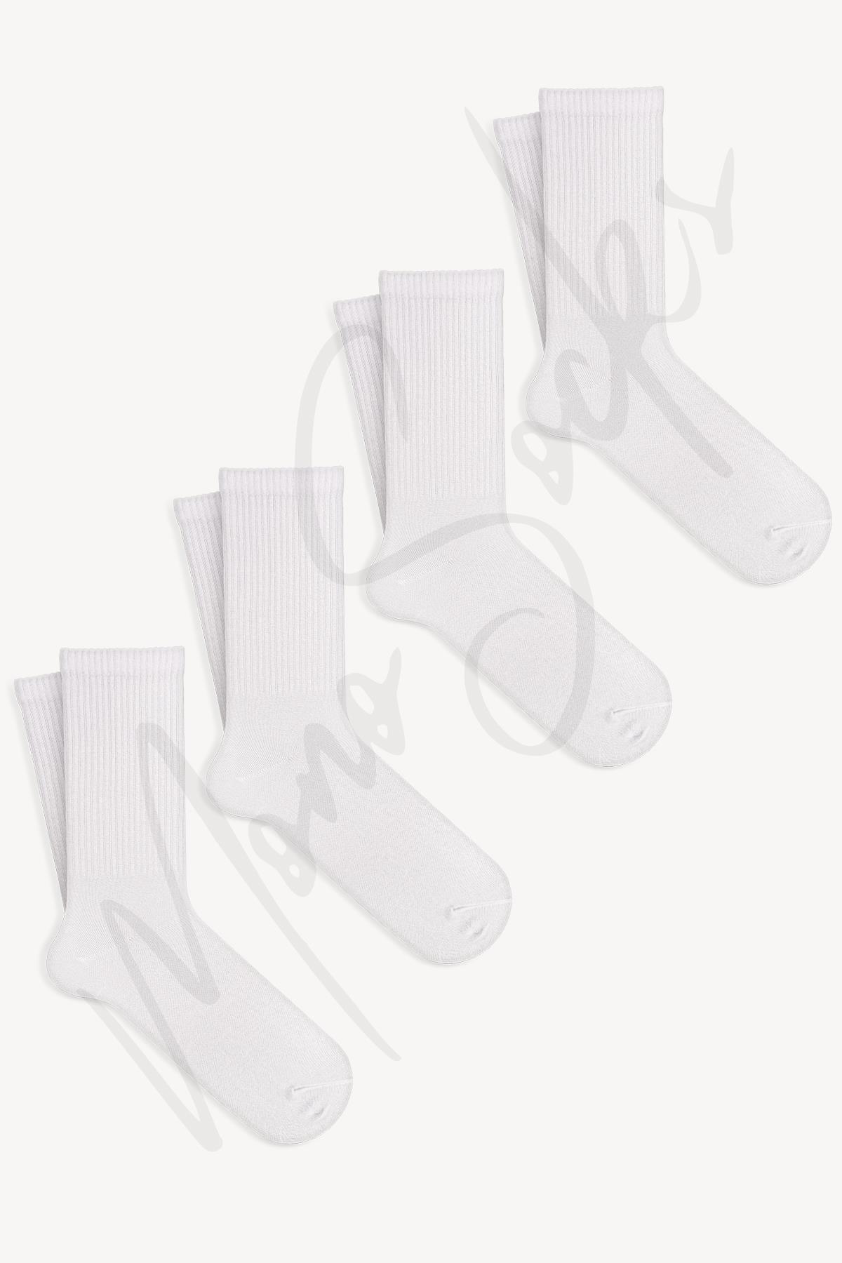Mono Socks - 4lü Super Basic Pamuklu Tenis Spor Çorap