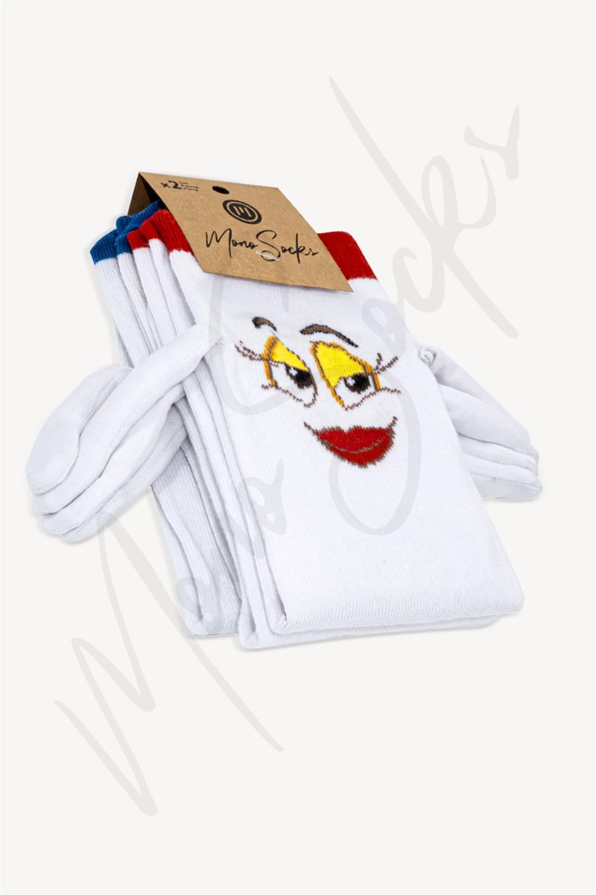 Mono Socks - 2li Elele Tutuşan Mıknatıslı Sevgili Çift Çorap