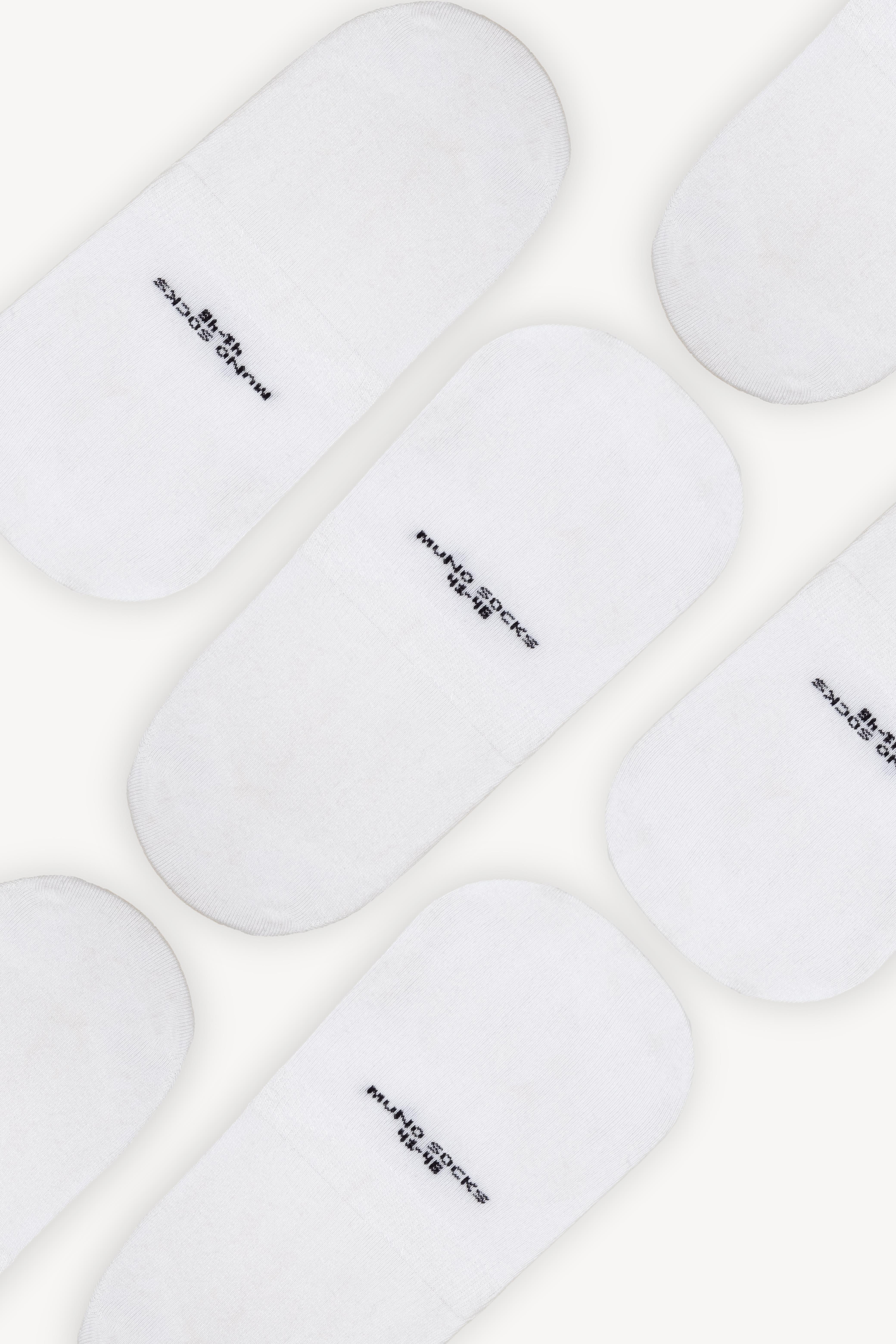 Mono Socks - 6lı Bambu Kaydırmaz Silikonlu Babet Çorap Beyaz