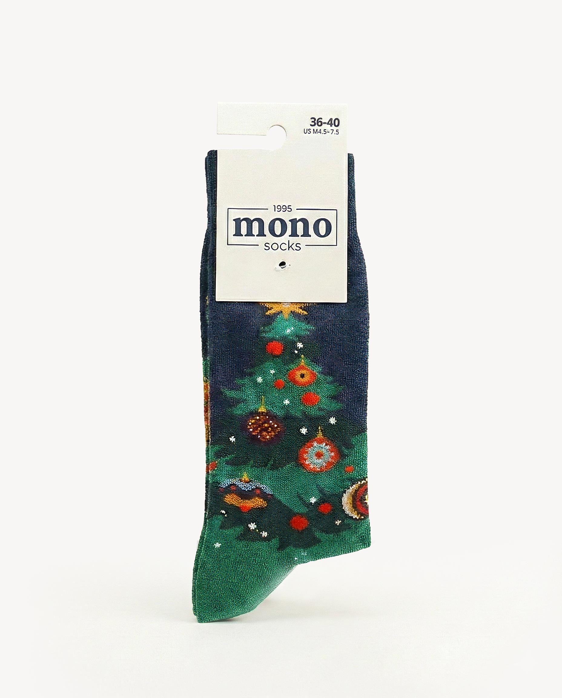 Mono Socks - 3lü Christmas Classic (Yılbaşı Ağacı – Şeker – Kurabiye)