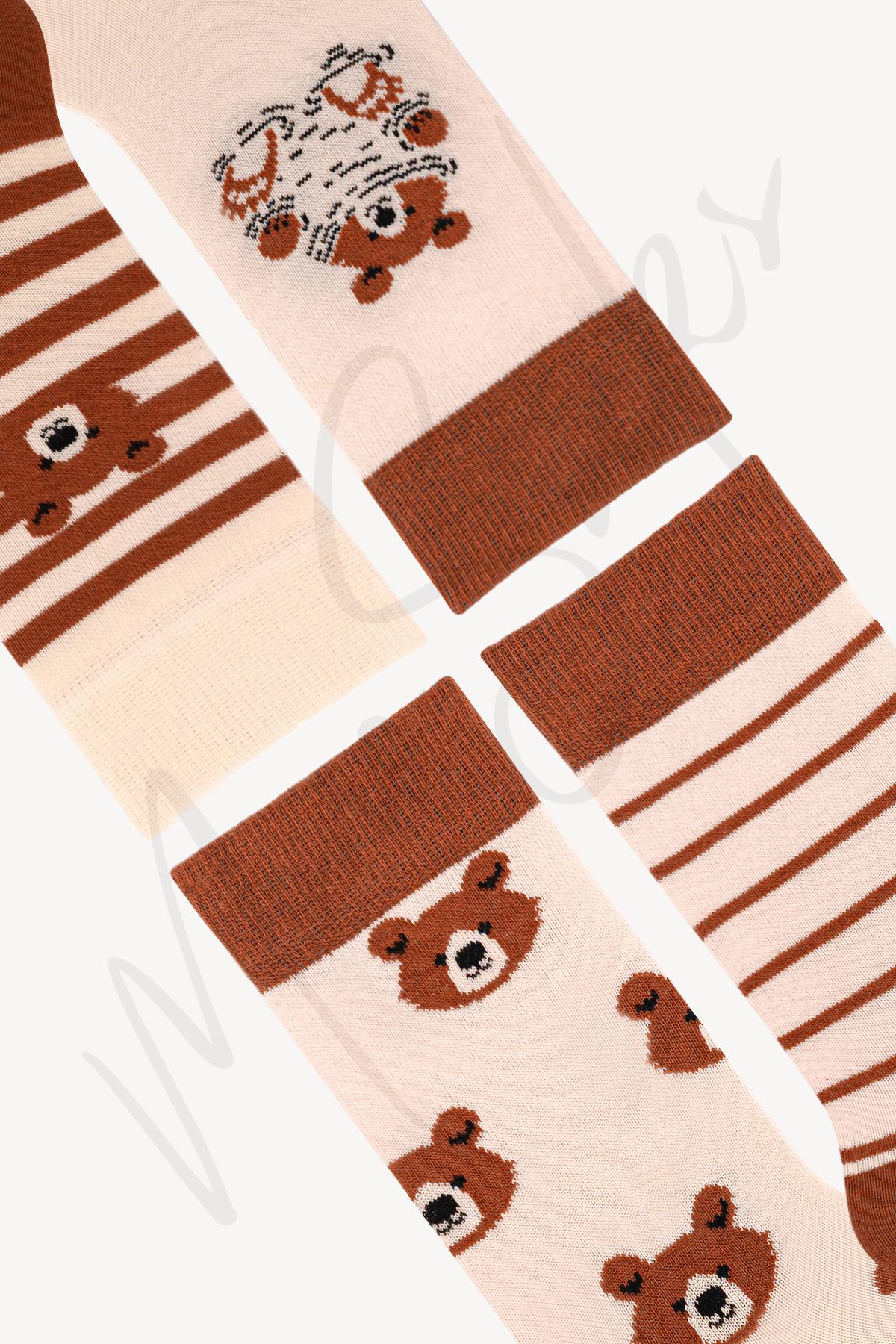 Mono Socks - 4lü Koca Ayıcıklı Çorap