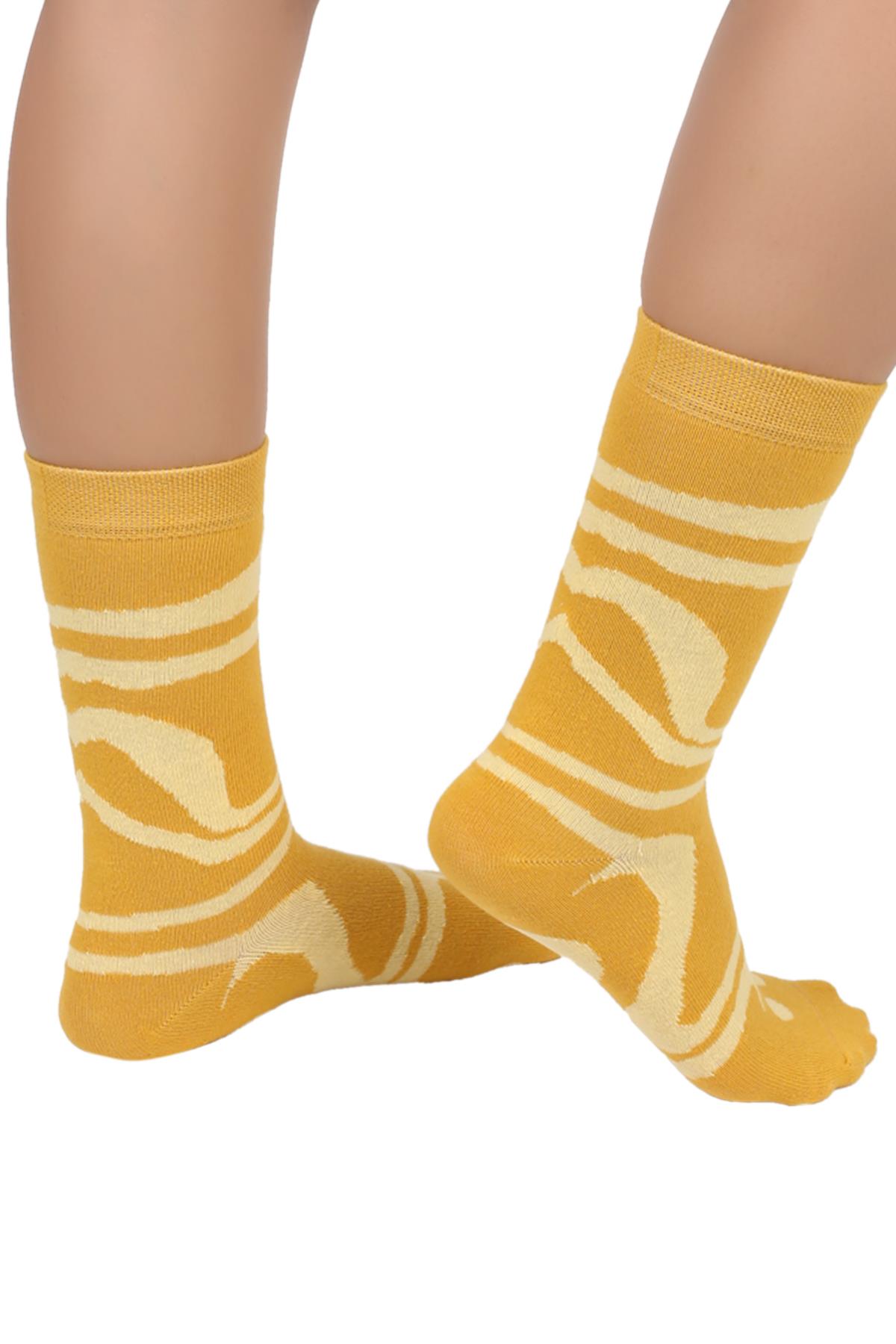 Mono Socks - 4lü Chicago Pizza Pamuklu Çorap