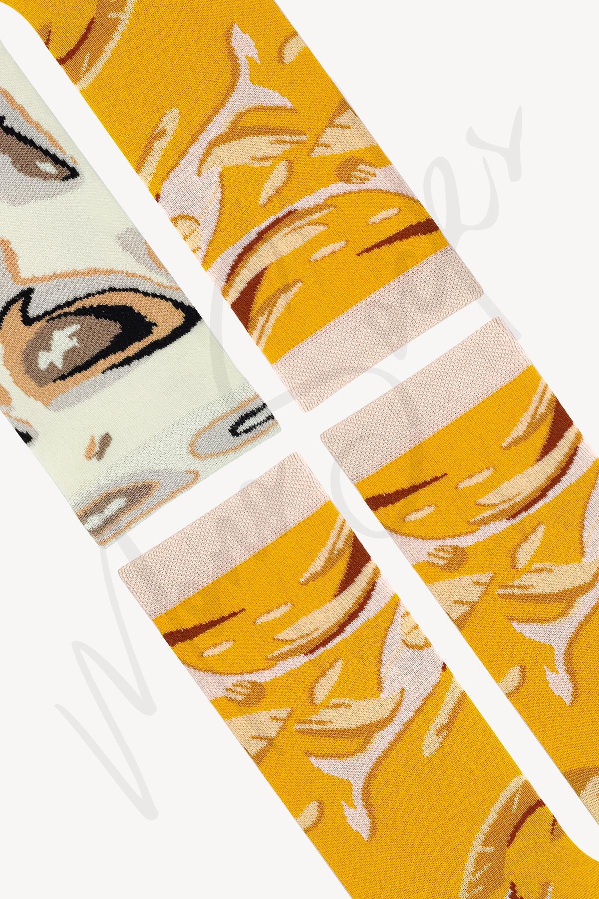 Mono Socks - 4lü Hawaiian Pizza Pamuklu Çorap
