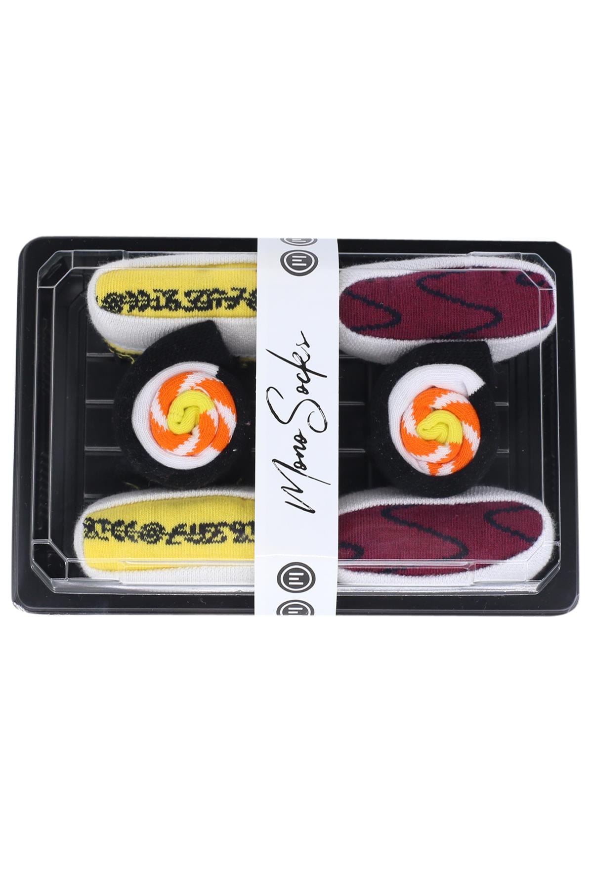 Mono Socks - 3lü Lachs Maki Set A Sushi Çorap