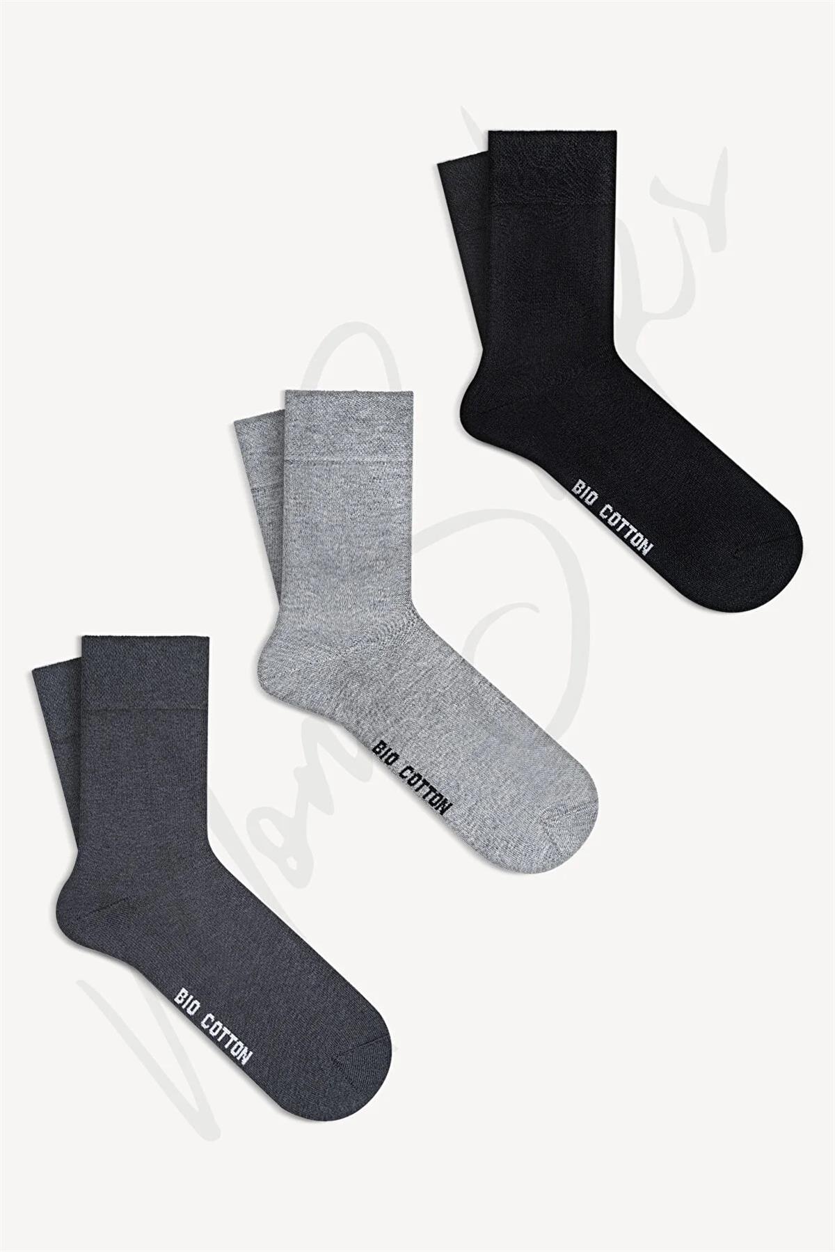 Mono Socks - 3lü Organik Diabetik Çorap