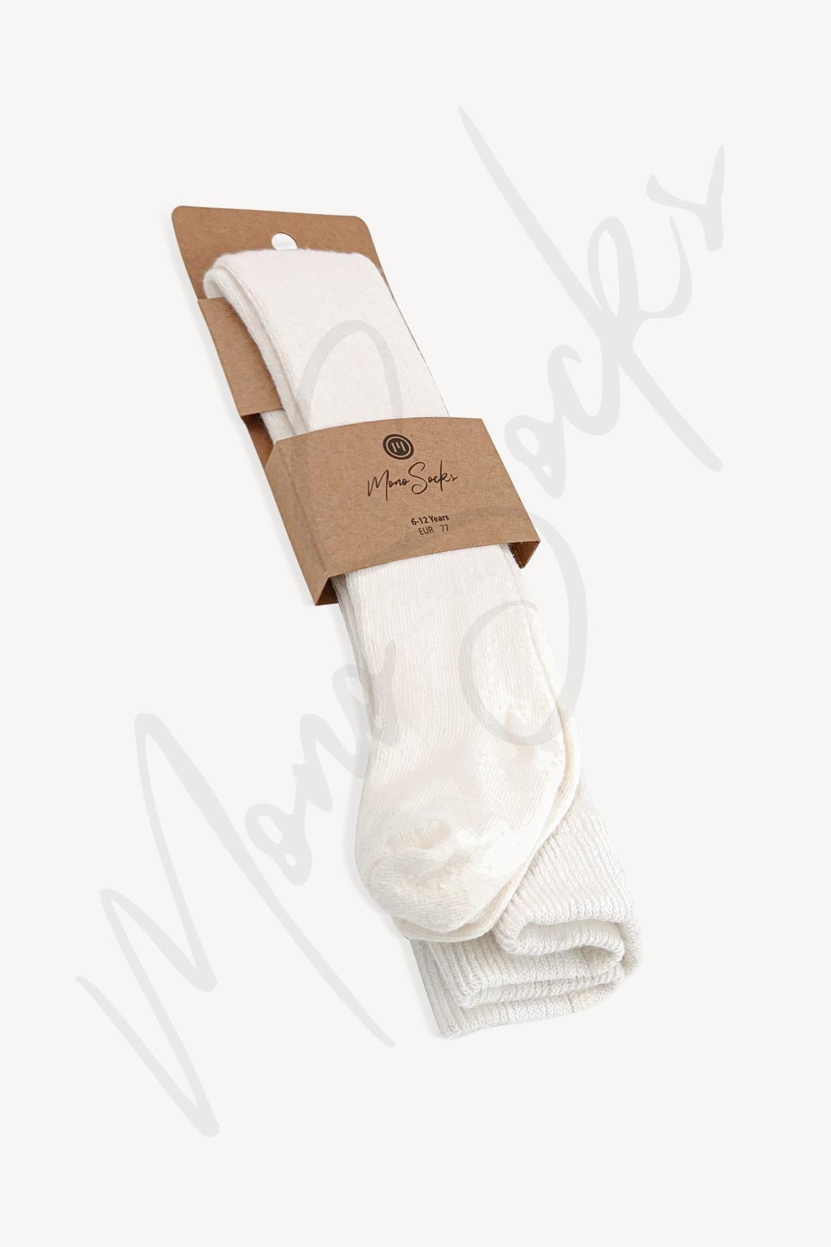 Mono Socks - Tekli Fitilli Bebek ve Çocuk Külotlu Çorabı