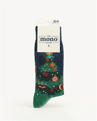 Mono Socks - 1li Yılbaşı Ağaclı Çorap