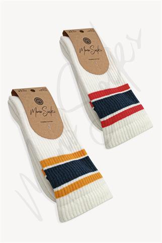 Mono Socks - 2li Çemberli Taban Altı Havlu Spor Çorap