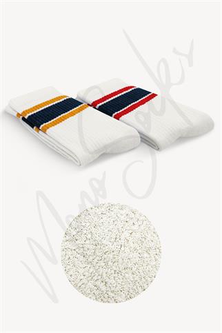 Mono Socks - 2li Çemberli Taban Altı Havlu Spor Çorap