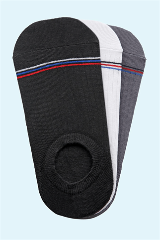 Mono Socks - 3lü Pamuklu Sport Çorap