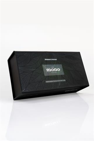 Mono Socks - 4lü Premium Kutulu Dikişsiz Düz Bamboo Füme Soket Çorap