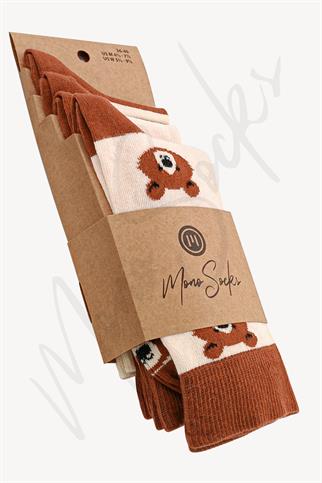 Mono Socks - 4lü Koca Ayıcıklı Çorap