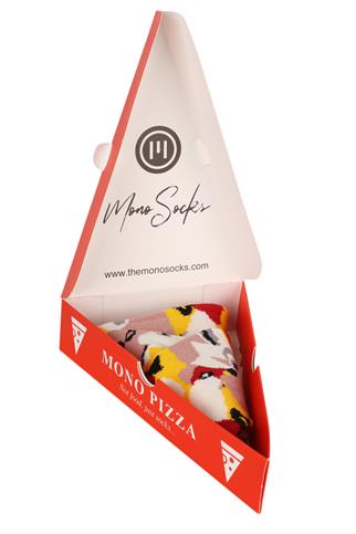 Mono Socks - Tekli Capricciosa Pizza Pamuklu Çorap
