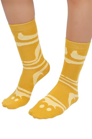 Mono Socks - 4lü Chicago Pizza Pamuklu Çorap