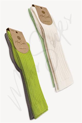 Mono Socks - 4lü Çocuk Kabartmalı Diz Altı Çorap - Yeşil