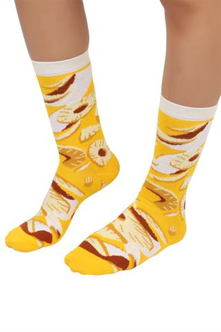 Mono Socks - Tekli Hawaiian Pizza Pamuklu Çorap