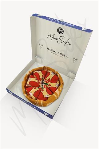 Mono Socks - 4lü New York Pizza Pamuklu Çorap