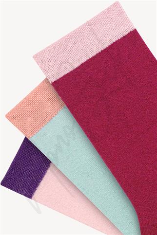 Mono Socks - 3lü Nuty Chocolate Series Pamuklu Donut Çorap