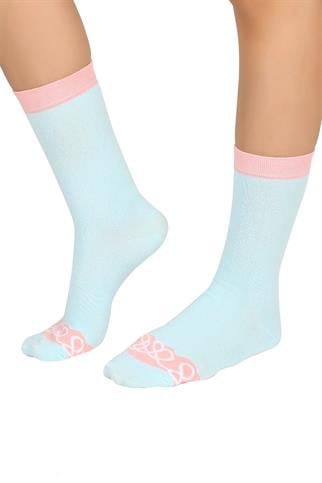 Mono Socks - Tekli Nuty Lilac Chocolate Pamuklu Donut Çorap